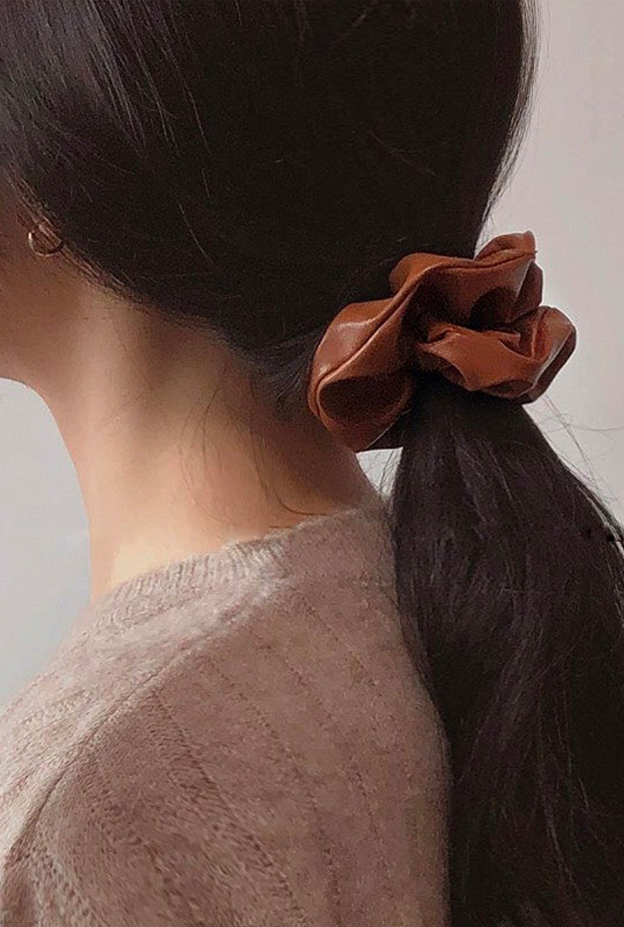 Large Leather Scrunchies - Bath & Body - The Green Brick Boutique