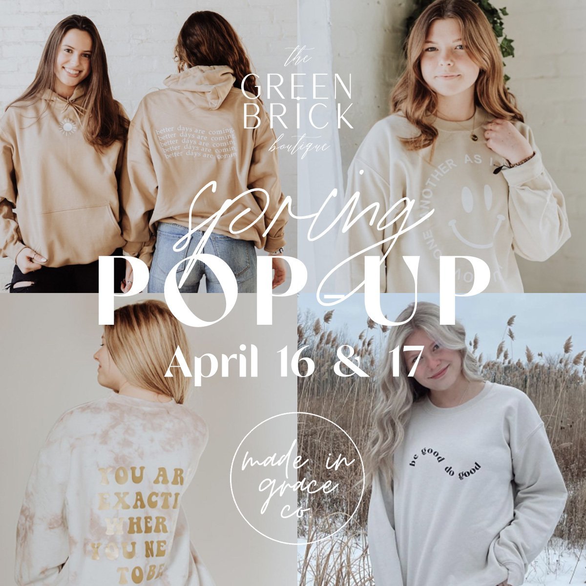 Made In Grace Co. Pop-Up Shop - The Green Brick Boutique
