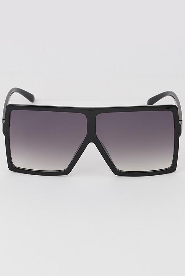 'Kim' Oversized Shield Sunglasses - Sunglasses - The Green Brick Boutique