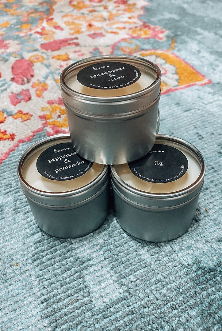 'Lima' 3 Oz. Candle Tin - Candle - The Green Brick Boutique