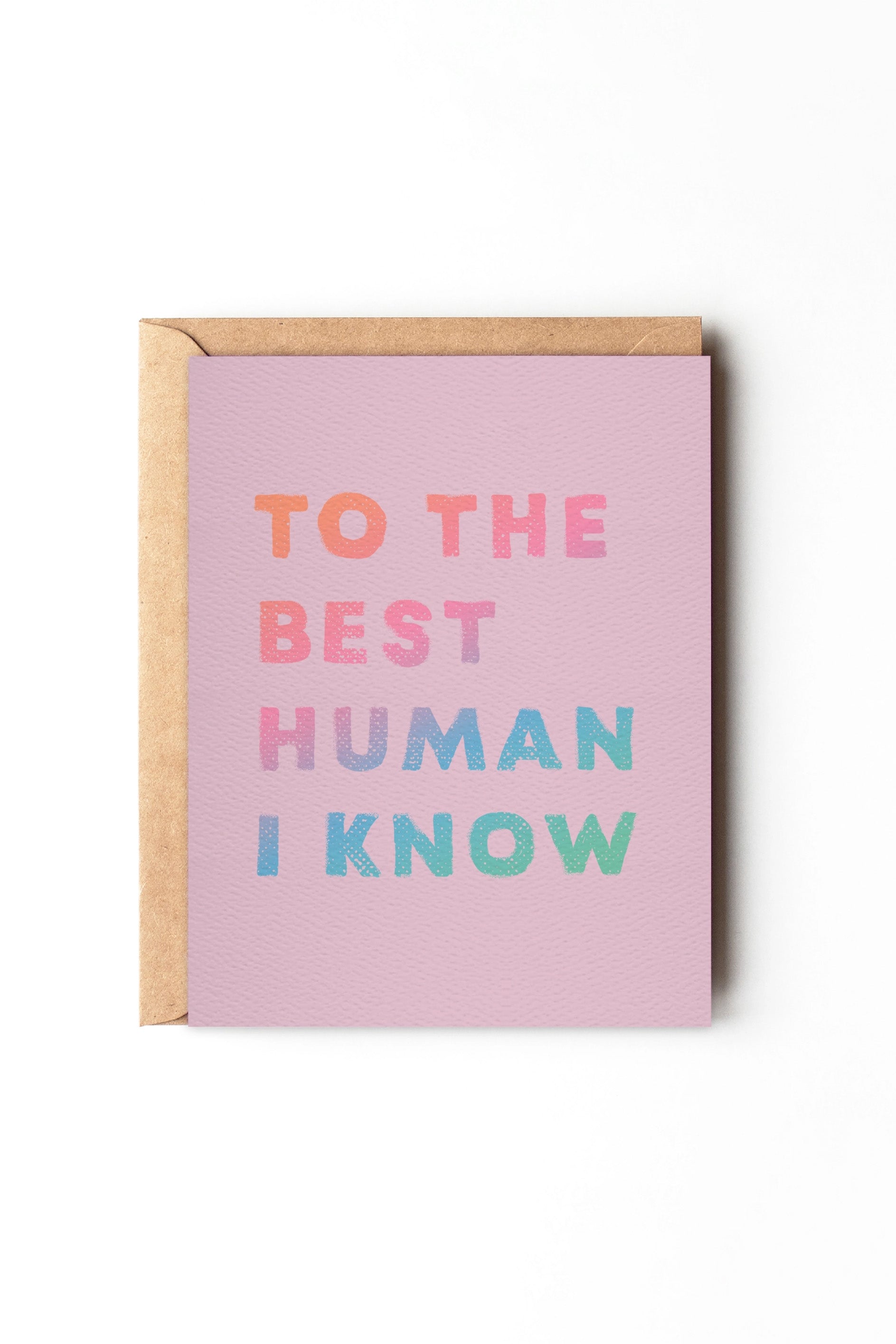 To the Best Human I Know - Purple Birthday Card - Greeting Card - The Green Brick Boutique