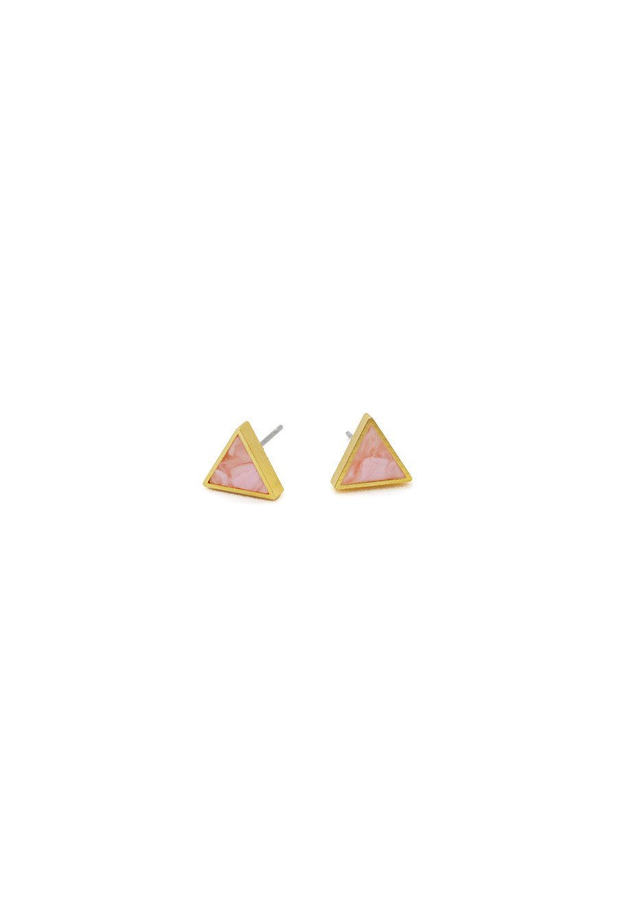 'Tri Me' Triangle Stud Earrings - Earrings - The Green Brick Boutique