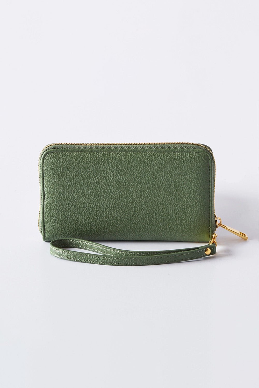 Vegan Leather Wristlet Wallet - Purses and Bags - The Green Brick Boutique
