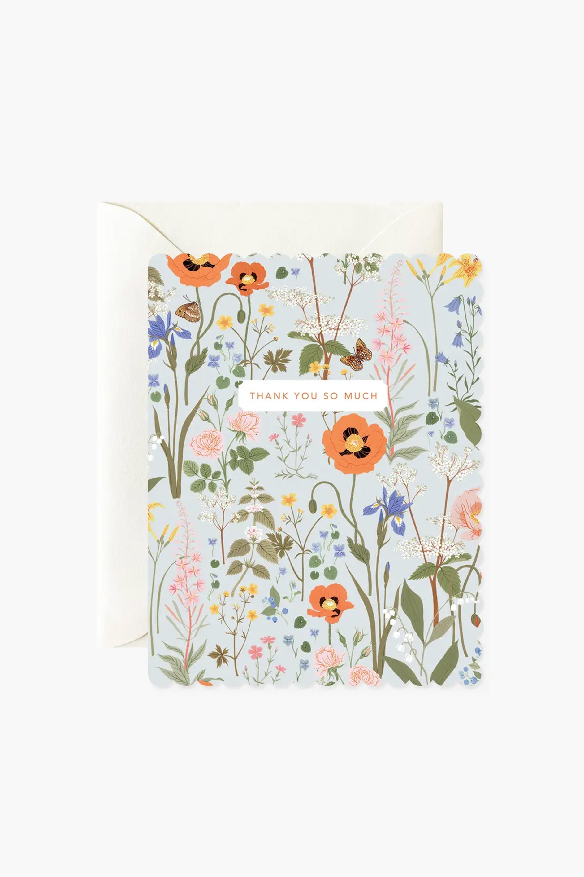 Wild Flowers | Thank You Card - Greeting Card - The Green Brick Boutique